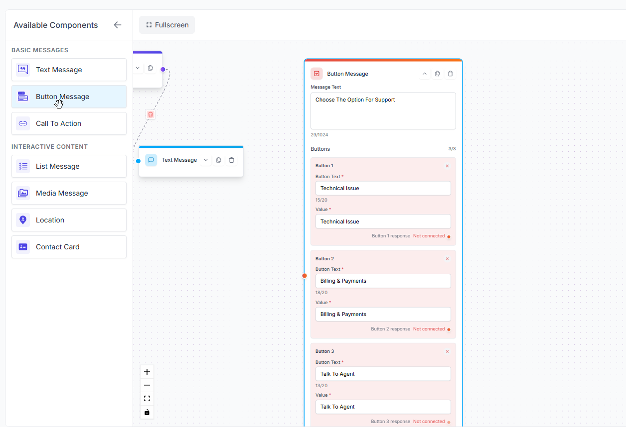 Button Message Component